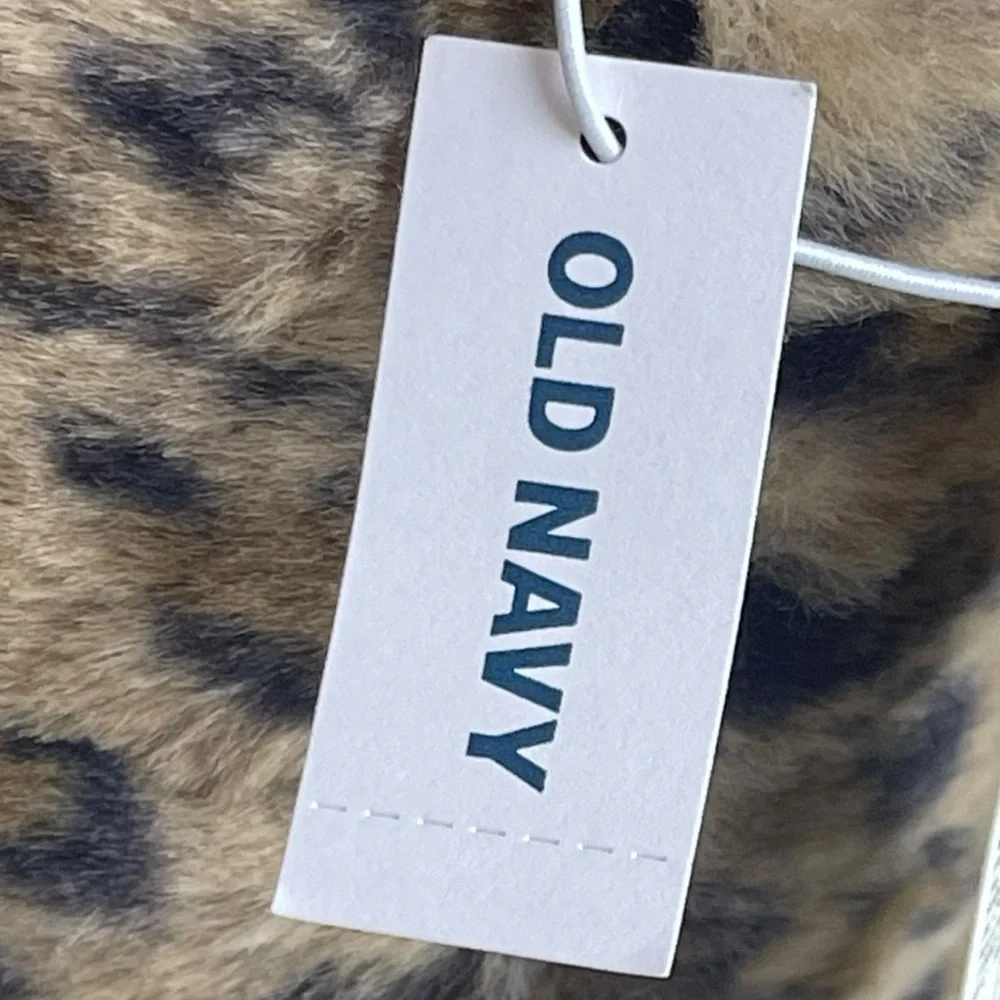 NWT Old Navy Kids Plush Slippers XXL Youth 5-6 Critter Leopard Monster Claw Feet